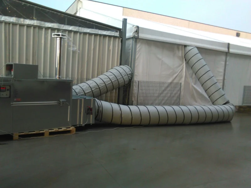 noleggio impianti di riscaldamento per tendostrutture - IDEAstand